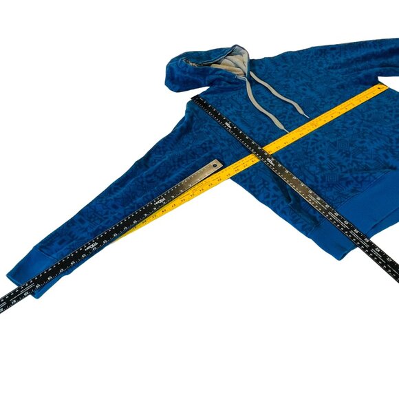 Xersion Blue Patterned Hoodie Sweatshirt S Men’s Small - Picture 2 of 8